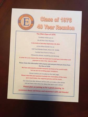 school ellet reunion reunions 1976 class classmates