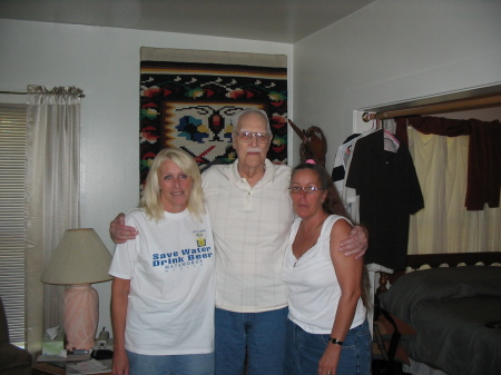 Janet Kelley McCaslin (my little sister), my dad and Myself