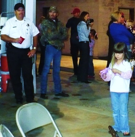 Gracie at the Fire Dept Christmas Party 2008