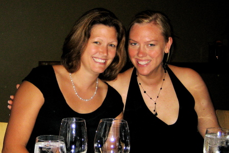 Holly and Chelsea at the Rehearsal Dinner