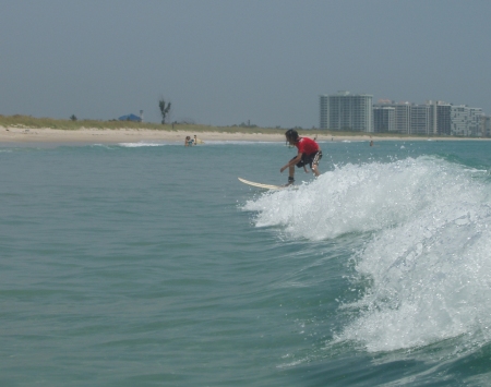 My son Jacob Surfing