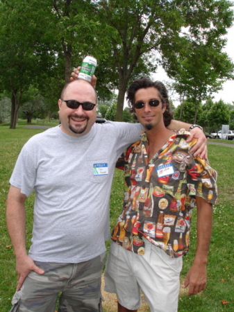 Jeffry Dick and Me in MN in July