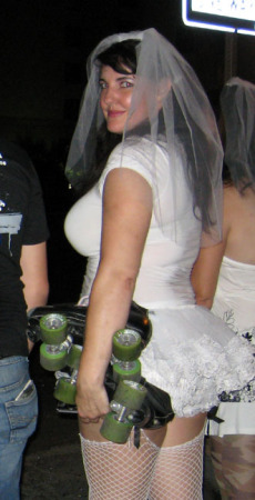 Traditional Roller Derby Wedding