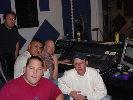 Me and the guys in the studio