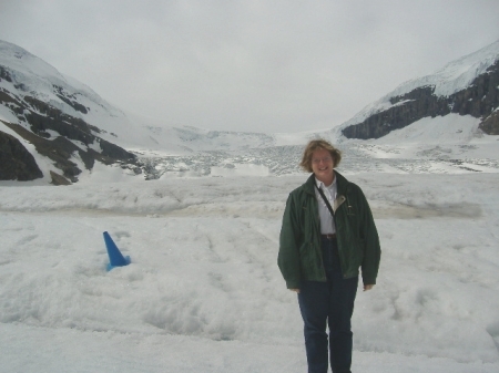 On the Columbia Icefield Glacier, Alberta, Canada in June 2006