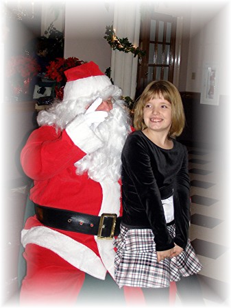 Alexis with Santa