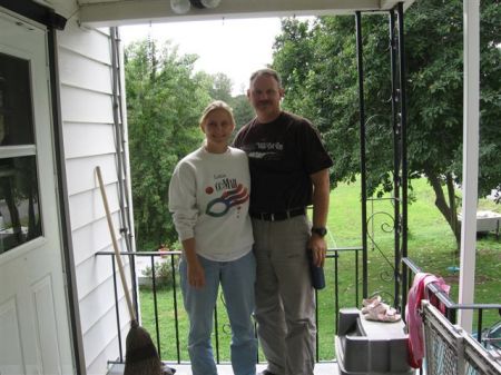 Tina and I - first house in PA