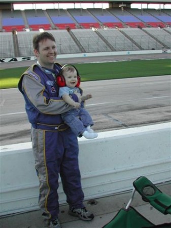 Sterling and I on pit wall