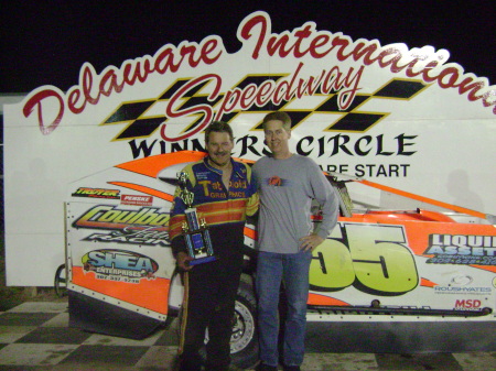 in victory lane with Kenny Brightbill  6/4/11