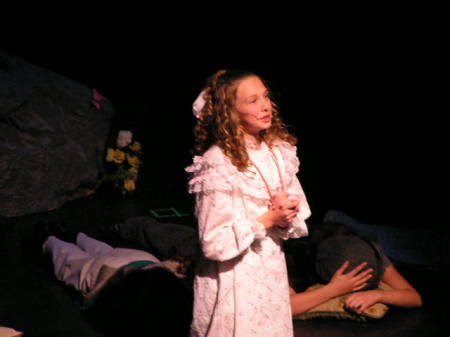 Bria playing wendy in peter pan