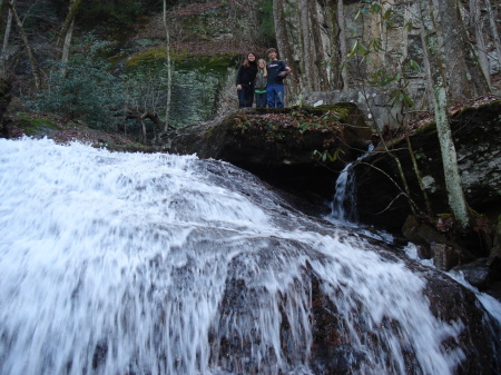 hiking in the mountains