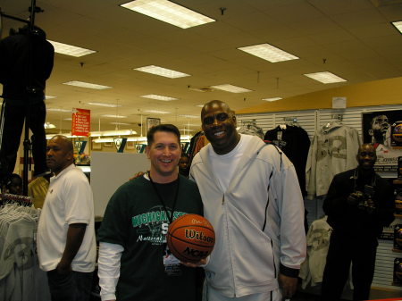 Magic Johnson at the Navy Exchange