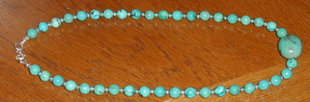 16" Handcrafted Chinese Turquoise