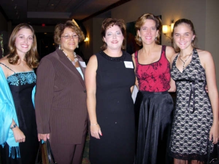 Mom and Keli (far right) at a "girls night out"