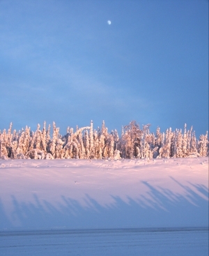 Moon over the Dalton Highway