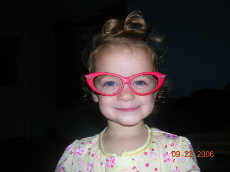 Livi's silly glasses