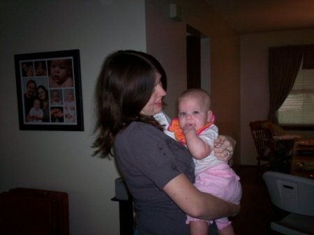 My Daughter holding Abby her cousin