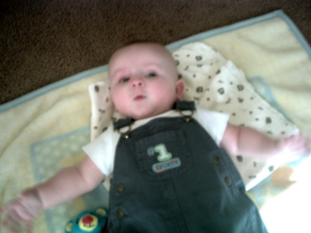 Jeremiah in his bibs