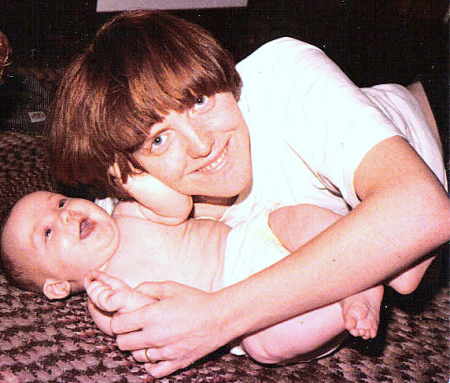 1978 or 1979 with 2nd baby, Jennifer.