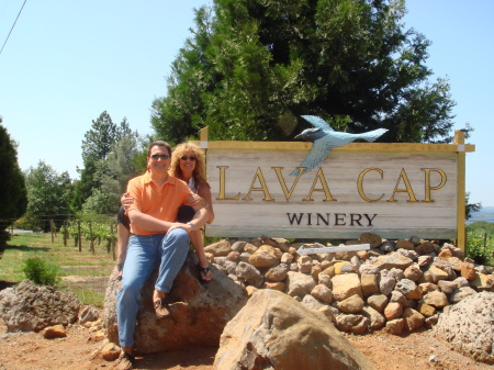 Michelle and Mike at one of our favorite wineries