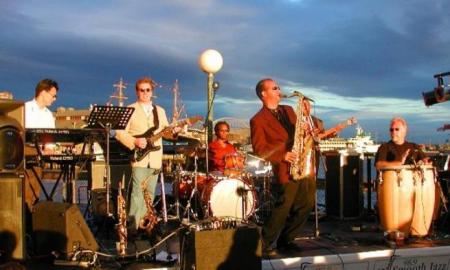 Phill with Darren at the Pier-Seattle Jazz