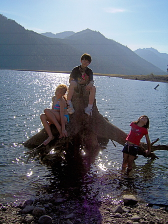 My Kids at Lake Cushman