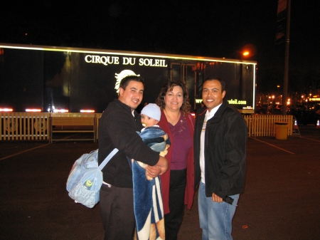 Family outing at Cirque Du Soleil Show