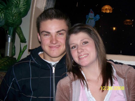 Youngest daughter Courtney and her boyfriend