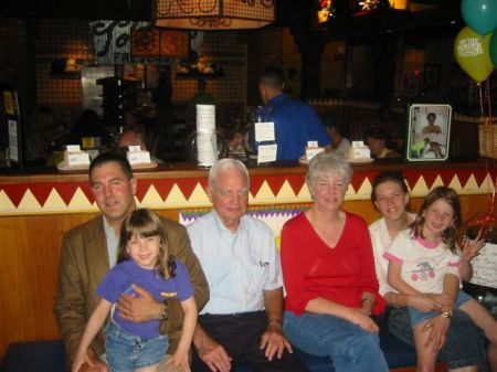 Dinner with Dad and Sis's family while on military leave from Operation Enduring Freedom