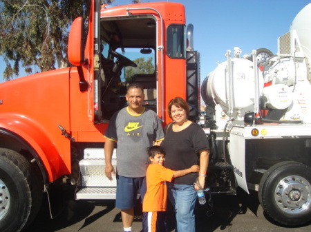 I'm as a truck driver and my wife and son