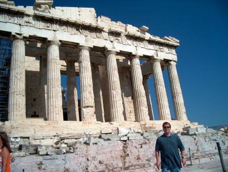 Matt in front of Acropolis