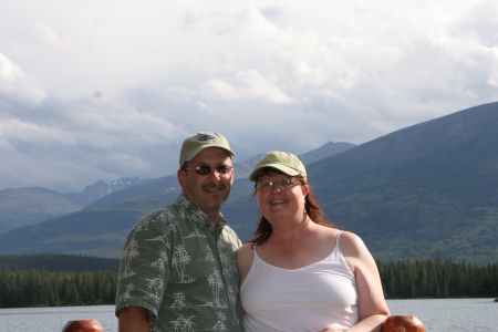 my wife, Julie, and I on our honeymoon in Canada