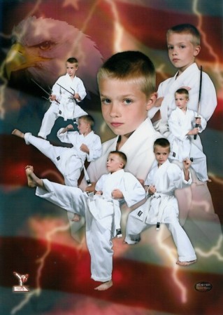 Preston's karate photo.