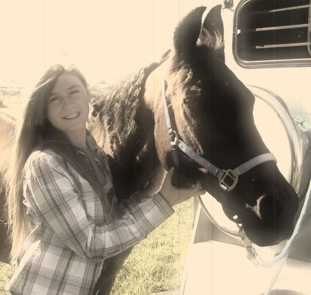 MY DAUGHTER KYNDALL & HER HORSE LADY.