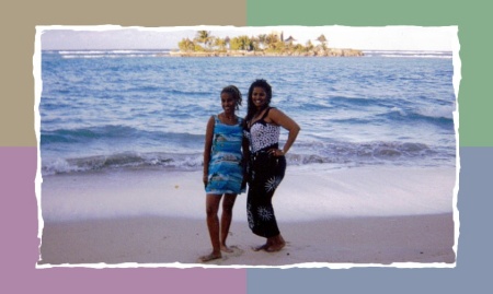 Me & baby sis in Jamaica
