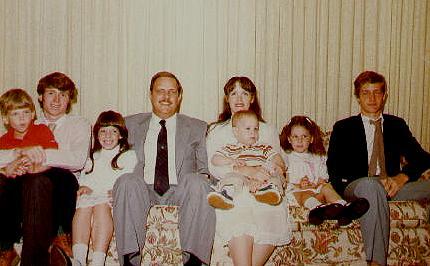 My family, Lewisville, Texas  1984