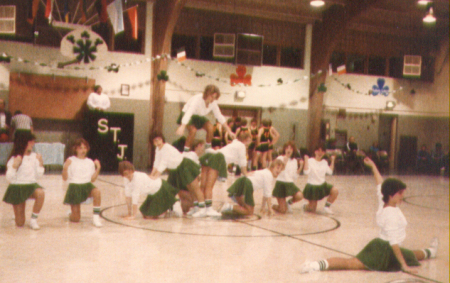st. james cheerleaders ~ 1984