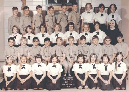 6th Grade class photo in 1968