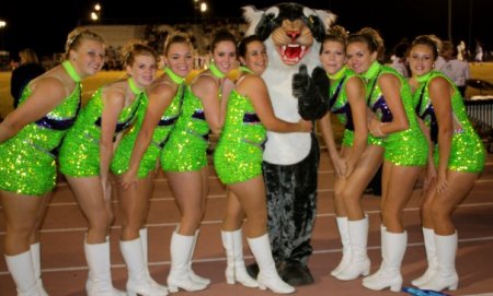 Posing with our Wildcat!