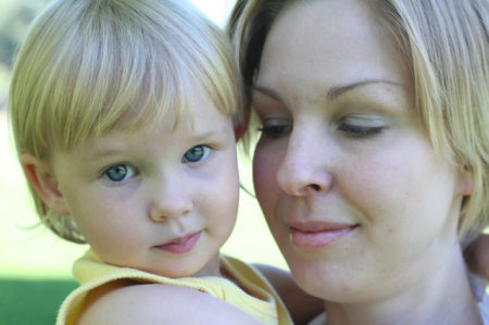 Zoe with Mom