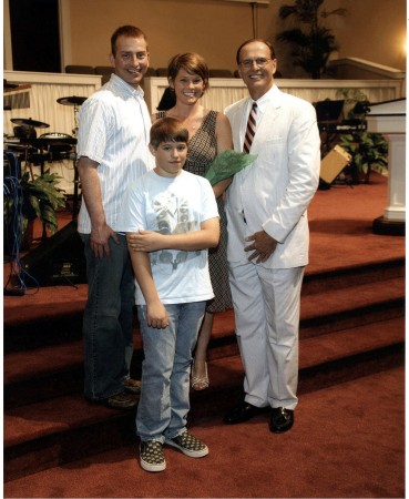 Doug me Bill Hilley and Seth (our pastor in Evans GA)