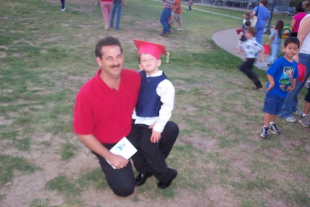 Rocky at Hunter's Kindergarten Graduation (5/04)