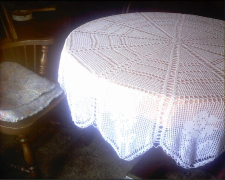 crochet tablecloth