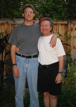 Photo taken June 12, 2002--I'm the shorter one
