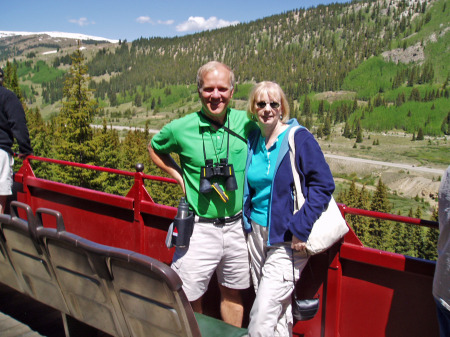 Ron and Alice on Leadville Co. Railroad