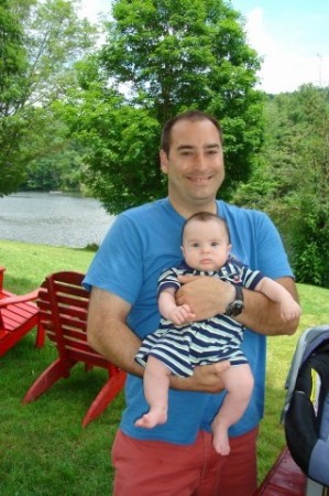 David (My Hubby) & Brennan (My Son 3 mos.) My Bday in VT '06