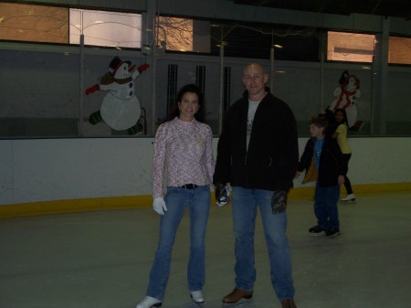 Ice Skating with my husband