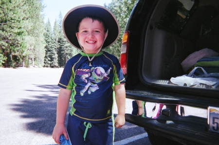 Joshua Ready for the lake