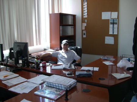 Son Brice in his LA office on Redondo Beach