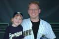 Jim and daughter at Miller Park